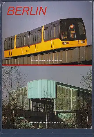 [Ansichtskarte] AK Berlin Magnetbahn am Potsdamer Platz 2.Ansichten 1989. 