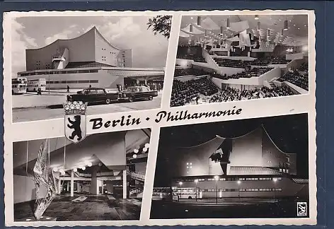 [Ansichtskarte] AK Berlin Philharmonie 4.Ansichten 1965. 
