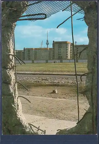 [Ansichtskarte] AK Berlin Mauerdurchblicke 1990. 