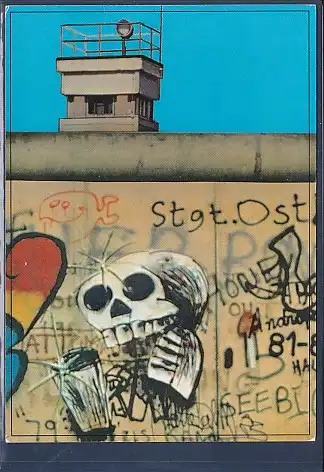 [Ansichtskarte] AK Berlin Mauer - Wall - Graffity Kochstraße 1990. 