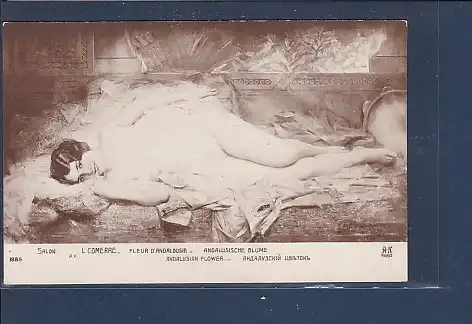 [Ansichtskarte] AK Andalusische Blume Salon L Comerre 1920. 