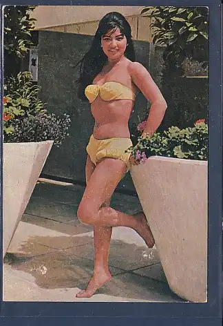 [Ansichtskarte] AK Frau mit Bikini 1960. 