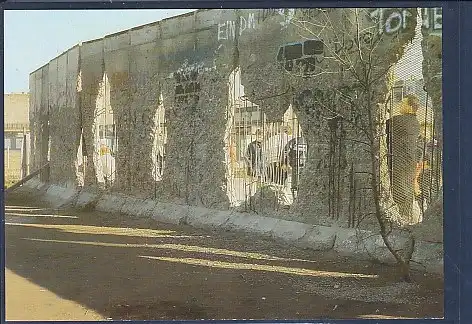 [Ansichtskarte] AK Berlin Fragmente der Berliner Mauer 1990. 
