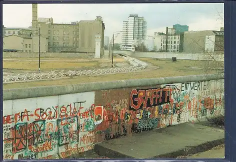 [Ansichtskarte] AK Berlin Mauer 1990. 