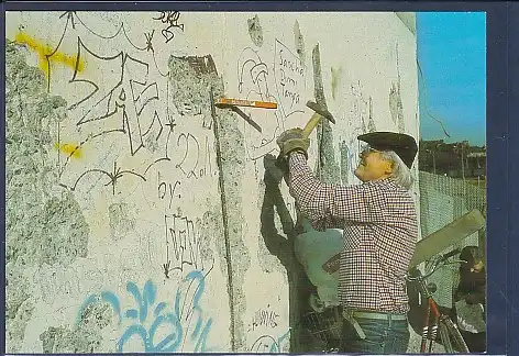 [Ansichtskarte] AK Berlin Mauerspecht 1990. 