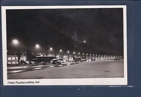 [Ansichtskarte] AK Berlin Tempelhof nächtlicher Start 1960. 