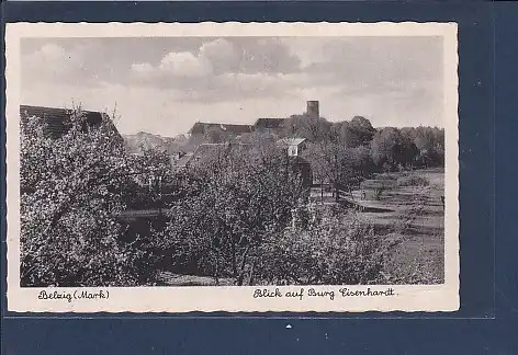 [Ansichtskarte] AK Belzig Blick auf Burg Eisenhardt 1930. 