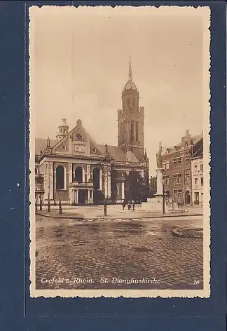 [Ansichtskarte] AK Crefeld a. Rhein St. Dionyfiuskirche 1940. 