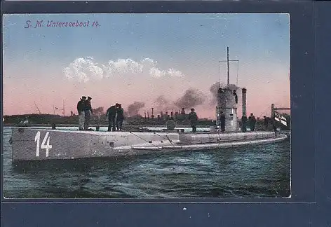 [Ansichtskarte] AK S.M. Unterseeboot 14 1916. 