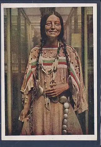 [Ansichtskarte] AK Karl May Museum Radebeul Schwarzfuß Indianerin 1960. 