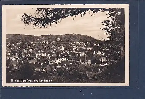 [Ansichtskarte] AK Blick auf Jena / West und Landgrafen 1940. 