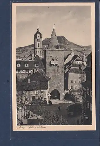 [Ansichtskarte] AK Jena Johannisturm mit Stadtkirchturm 1940. 