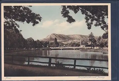 [Ansichtskarte] AK Jena Paradiesbrücke mit Jenzig 1940. 