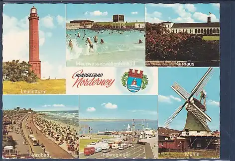 [Ansichtskarte] AK Norderney 6.Ansichten Fähranleger - Mühle 1976. 