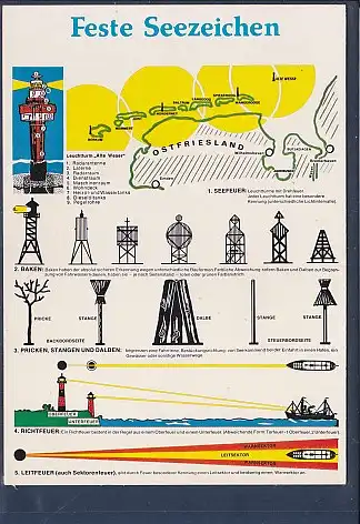 [Ansichtskarte] AK Feste Seezeichen Ostfriesland 1970. 