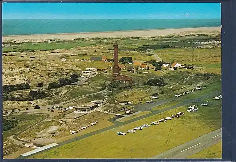 [Ansichtskarte] AK Nordseebad Insel Norderney Flugplatz Leuchtturm Luftbild 1980. 