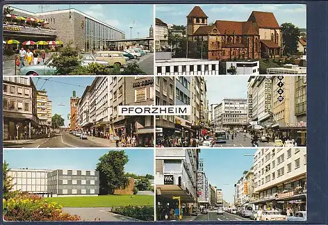 [Ansichtskarte] AK Pforzheim 6.Ansichten Hauptbahnhof 1973. 