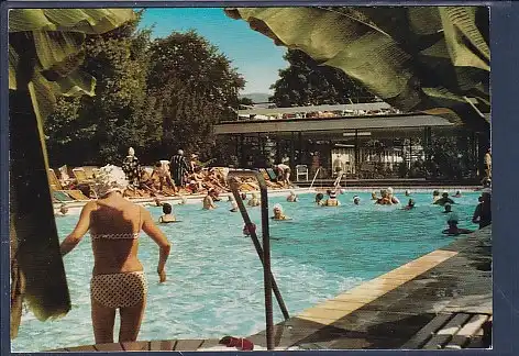 [Ansichtskarte] AK Badenweiler Markgrafenbad / offenes Schwimmbad 1970. 
