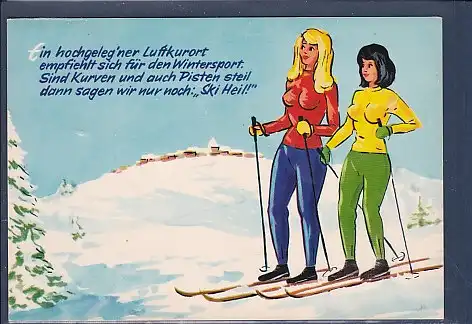 [Ansichtskarte] AK Ein hochgeleg´ner Luftkurort empfiehlt sich für den Wintersport 1970. 