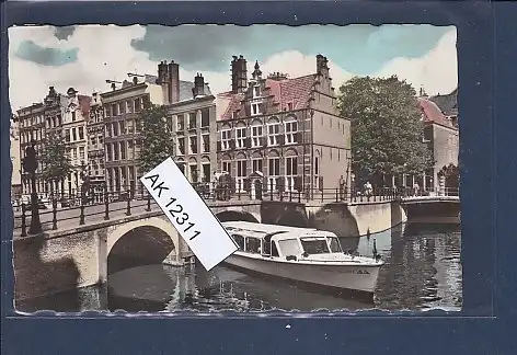[Ansichtskarte] AK Amsterdam Voorbugwal met Huis a.d. drie Grachten 1960. 