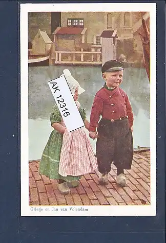 [Ansichtskarte] AK Grietje en Jan van Volendam 1940. 