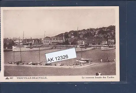 [Ansichtskarte] AK Trouville-Deauville  Le nouveau bassin des Yachts 1930. 