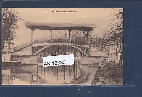 [Ansichtskarte] AK Lille Die Deüle Napoleonbrücke 1920. 