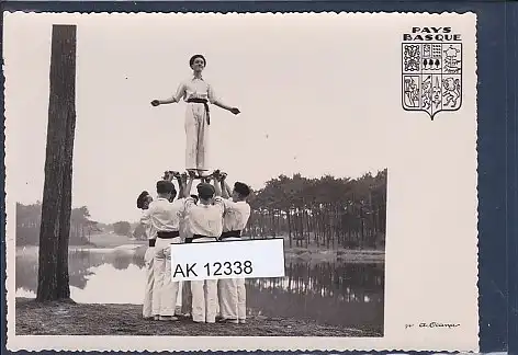 [Ansichtskarte] AK Pays Basque Provinces De France Danses Basques 1950. 