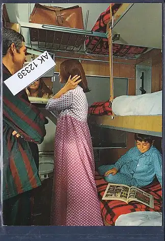 [Ansichtskarte] AK Chemins de fer Francais Train Autos Couchettes Auto Reisezug 1971. 