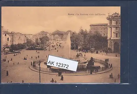 [Ansichtskarte] AK Roma - La Stazione vista dall Esedra 1920. 