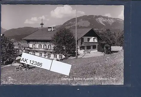 [Ansichtskarte] AK Gasthaus Schöne Aussicht St. Johann i. Tirol 1960. 