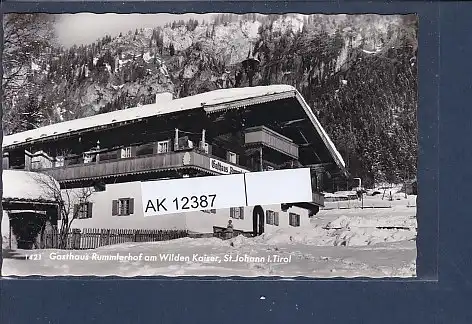 [Ansichtskarte] AK Gasthaus Rummlerhof am Wilden Kaiser St. Johann 1960. 