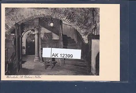 [Ansichtskarte] AK Weinstube St. Urbani Keller Wien I Am Hof 12 1950. 