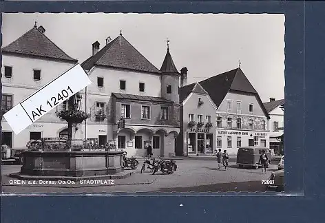 [Ansichtskarte] AK Grein a.d. Donau Ob. Oe. Stadtplatz 1960. 