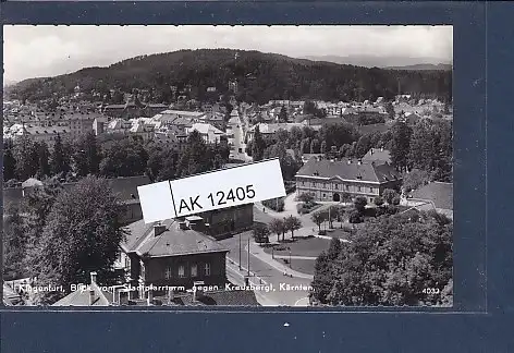 [Ansichtskarte] AK Klagenfurt Blick vom Stadtpfarrturm gegen Kreuzbergl. 1960. 