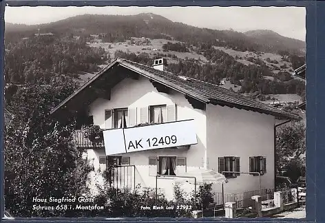 [Ansichtskarte] AK Haus Siegfried Grass Schruns i. Montafon 1972. 