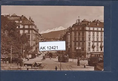 [Ansichtskarte] AK Geneve Rue du Mont Blanc 1930. 