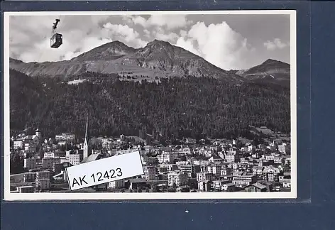 [Ansichtskarte] AK Davos Platz Luftseilbahn Bräma Büel gegen Schlahörner 1963. 