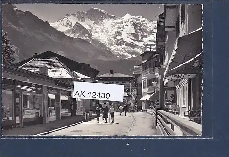 [Ansichtskarte] AK Dorfstrasse in Wengen 1274 m 1960. 