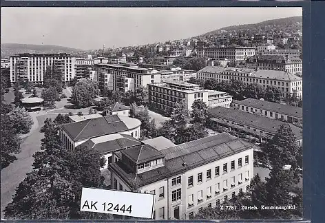 [Ansichtskarte] AK Zürich Kantonsspital 1960. 