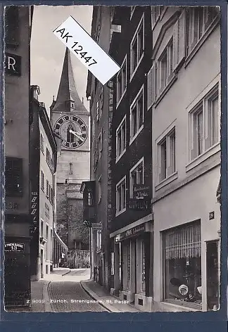 [Ansichtskarte] AK Z 9022 Zürich Strehlgasse St. Peter 1960. 