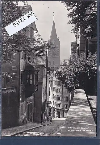 [Ansichtskarte] AK Z 6831 Zürich Lindenhof Pfalzgasse St. Peter 1969. 