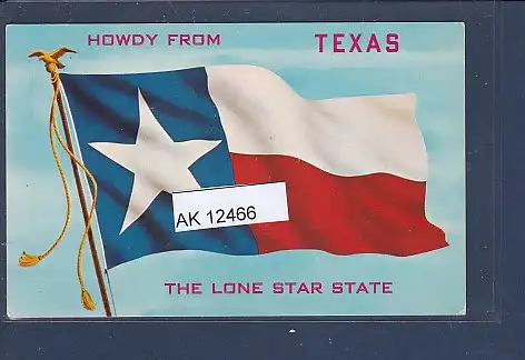 [Ansichtskarte] AK Howdy From Texas The Lone Star State 1950. 