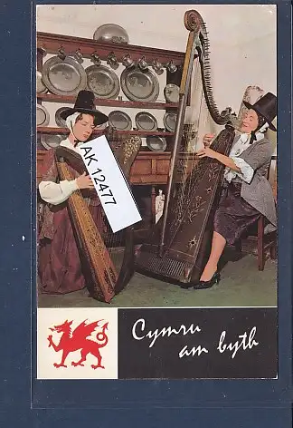 [Ansichtskarte] AK Wales For Ever Cymzu am Byth 1950. 
