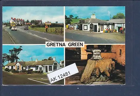[Ansichtskarte] AK Gretna Green 4.Ansichten South Approach - The First House in Scotland 1970. 