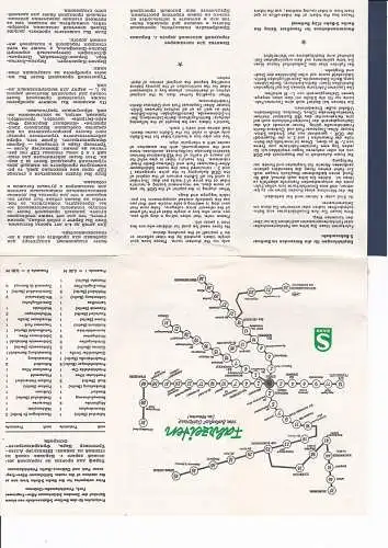 Faltplan Berliner S-Bahn Information mit Liniennetz 1974