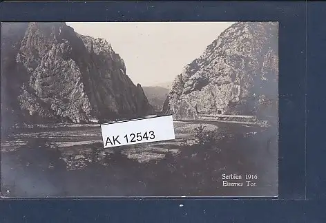 [Ansichtskarte] AK Serbien 1916 Eisernes Tor. 