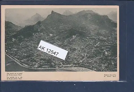[Ansichtskarte] AK Airplane view of Rio de Janeiro Brasil 1930. 