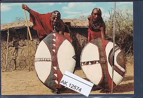 [Ansichtskarte] AK Masai - Warriors 1982. 