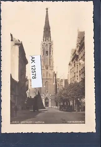 [Ansichtskarte] AK Riga Gertrudes Baznica - Gertrudkirche 1940. 